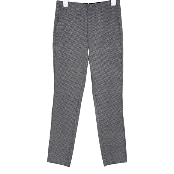 Rag & Bone Simone Herringbone Tweed Black & White Ankle Cropped Pants Size 10 - Picture 1 of 11